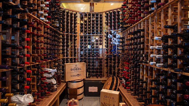 Wine storage room